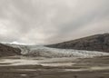 Glacier ice and snow are melting, Vatnajokull National Park, Southern Iceland, Europe Royalty Free Stock Photo