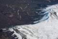 Glacier in iceland seen from above Royalty Free Stock Photo