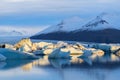 Glacier Lagoon in east Iceland, nature Royalty Free Stock Photo