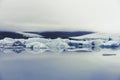 Glacier lagoon in Iceland are melting. Royalty Free Stock Photo