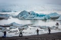 Glacier lake called Fjallsarlon