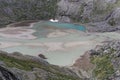 Glacier lake at the Pasterze glacier in the Austrian Alps. Royalty Free Stock Photo