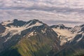 Glacier landscape above Girdwood, Alaska, USA Royalty Free Stock Photo