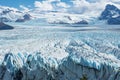 Glacier landscape and mountains