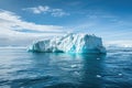 Glacier melting into the ocean