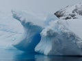 A glacier melts & freezes in Antarctica