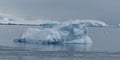 A glacier melts slowly in Antarctica