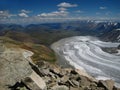 Glacier in Mongolia in the Altai Tavan Bogd National Park Royalty Free Stock Photo