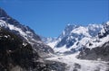 Glacier in Mont-blanc massive