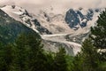 Glacier Morteratsch in Swizterland Alps