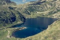 Glacier mountain lake in Brenta Dolomites. Royalty Free Stock Photo