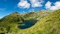 Glacier mountain lake in Brenta Dolomites. Royalty Free Stock Photo