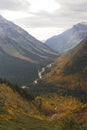 Glacier National Park: Going-to-the-sun road Royalty Free Stock Photo