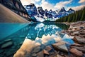 Glacier National Park, Montana, United States of America, Lake Moraine, Banff national park, AI Generated