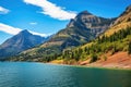 Glacier National Park, Montana, United States of America, Waterton Lakes National Park is a UNESCO World Heritage Site, AI