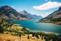 Glacier National Park, Montana, USA. Beauty world, Waterton Lakes National Park is a UNESCO World Heritage Site, AI Generated