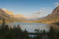 Glacier National Park, Montana, Wild Goose Island at Saint Mary Lake Royalty Free Stock Photo