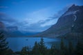 Glacier National Park, Montana, Wild Goose Island at Saint Mary Lake Royalty Free Stock Photo