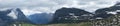 Glacier National Park Panorama Going to the Sun Highway Royalty Free Stock Photo