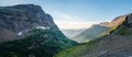Glacier National Park panorama. Royalty Free Stock Photo
