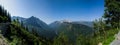 Glacier National Park Panorama Royalty Free Stock Photo