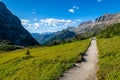 Glacier National Park in summer Royalty Free Stock Photo