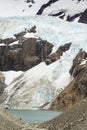 Glacier Piedras Blancas with a lake