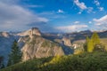 Glacier Point Amphitheater view near sunset