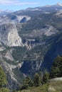 Glacier Point is a viewpoint above Yosemite Valley in the U.S. Royalty Free Stock Photo