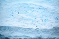 Glacier pushes into the sea, Antarctica. Huge mass of of glacier shelf ice is pushing into the ocean. Perfect Antarctic background