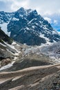 Glacier scenery - vertical shot Royalty Free Stock Photo