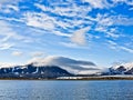 Glacier Shumniy on Novaya Zemlya (New Land) Royalty Free Stock Photo