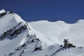 Glacier skiing in zermatt Royalty Free Stock Photo