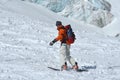 Glacier Snowboarding Royalty Free Stock Photo