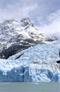 Glacier Spegazzini and a mountain top Royalty Free Stock Photo