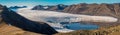 Glacier tongue in Svalbard islands from Norway