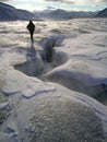 Glacier trekking Royalty Free Stock Photo