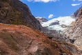 Glacier View of Franz Josef in New Zealand Royalty Free Stock Photo