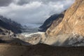 Glacier view Hunza river valley Northern Pakistan