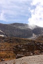 Glacier Volcano Nevado del Ruiz, in Los Nevados National Natural Park Royalty Free Stock Photo