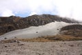 Glacier Volcano Nevado del Ruiz, in Los Nevados National Natural Park Royalty Free Stock Photo