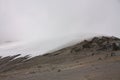 Glacier Volcano Nevado del Ruiz, in Los Nevados National Natural Park Royalty Free Stock Photo