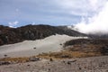 Glacier Volcano Nevado del Ruiz, in Los Nevados National Natural Park Royalty Free Stock Photo