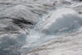 Glacier water run off