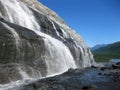 Icy Glacier Waterfalls Royalty Free Stock Photo