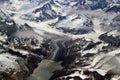 Glaciers, mountains and ice Royalty Free Stock Photo