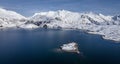 The glaciers in the Swiss Alps - snow covered mountains in Switzerland Royalty Free Stock Photo