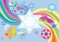 Glad background to the Jewish holiday Royalty Free Stock Photo