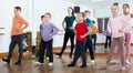 Glad children studying contemp dance