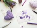 Glad Mors Dag, Swedish Thank you mother as brush lettering on a mother`s day greeting card